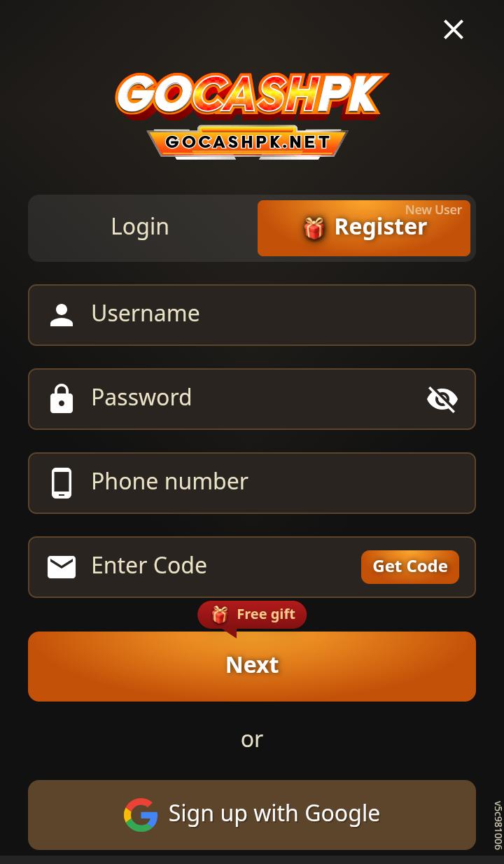 GOCASHPK Game App